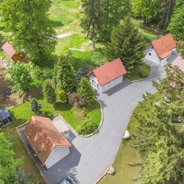 Domki na Zielonym Wzgórzu Polanica-Zdrój、ポラニツァ・ズドルイのホテル