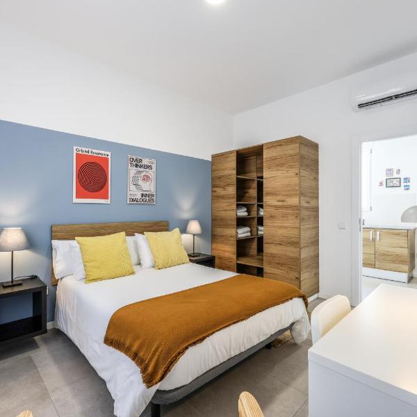 Apartamento 2 hab en Malvarrosa a metros de la playa, con terraza y zonas comun 3D, Valence