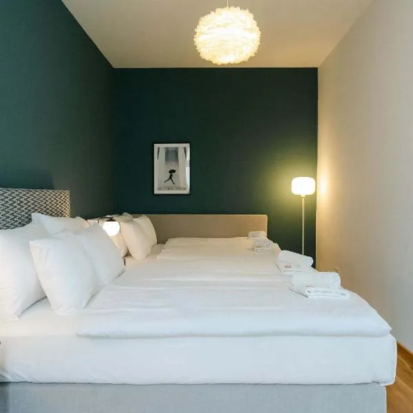 Neat 1BR perfect for 4 free parking, hotel ve Vídni
