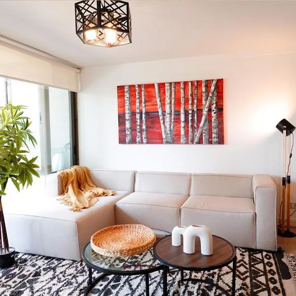 Apartamento a pasos del Parque Arauco - Las Condes, hotel in Santiago