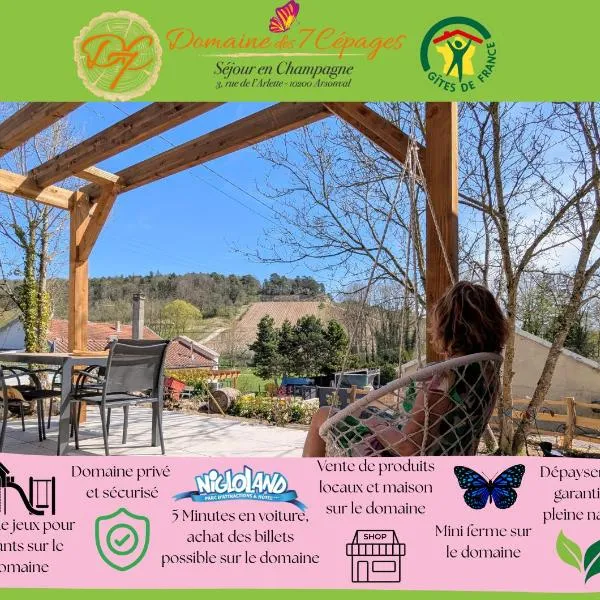 Domaine des 7 cépages, Hotel in Arsonval