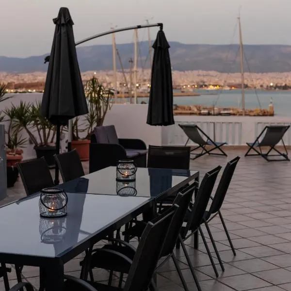 Seaside Grey Pearl Villa Panoramic Marina View Piraeus Athens Riviera,比雷埃夫斯的飯店