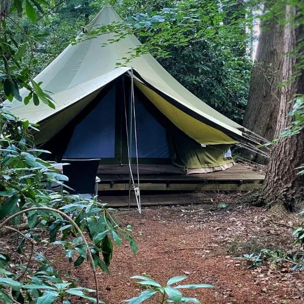 SENSI - glampingtenten midden in de bossen, hotel in Oostkamp