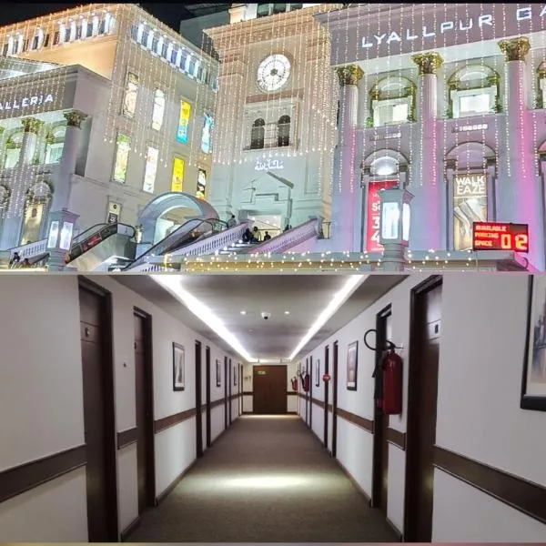 Lyallpur Galleria Mall Apartment, 1 BHK, 1 Bedroom with Living Room, Basement Parking, 24x7 Security, hotel en Faisalabad