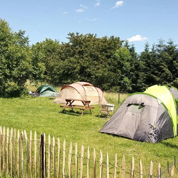 Kameralne pole namiotowe, ZABIERZ SWÓJ NAMIOT, blisko Świeradów i zamek Czocha, hotel in Giebułtów