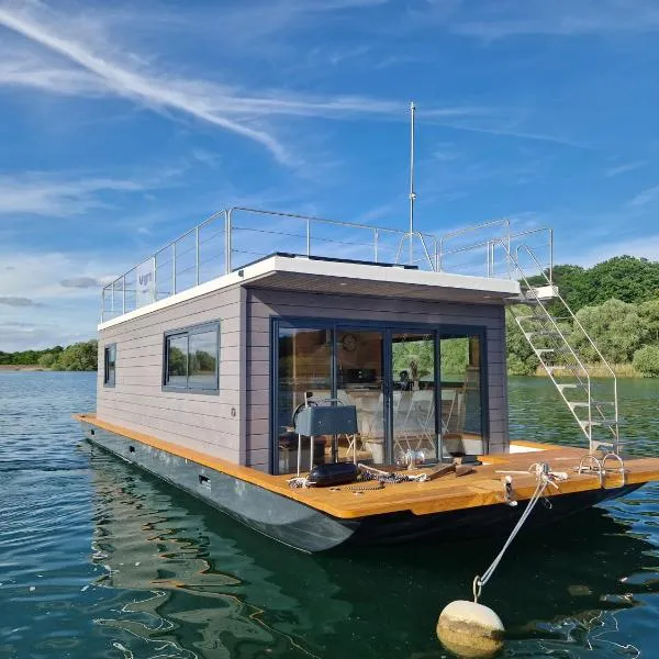 Bateau panoramique sans permis Lac du Der - Nemours, Hotel in Sainte-Livière