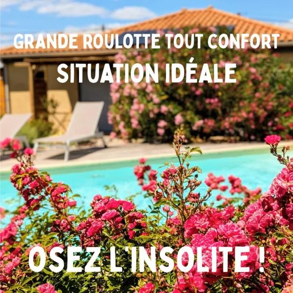Roulotte de la Villa Font Vive - Tout équipée, tout confort, situation idéale Sud Ardèche, hotel v destinaci Grospierres