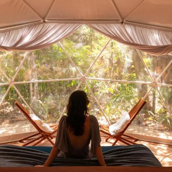Ku kuk Glamping, hotel in Chemuyil