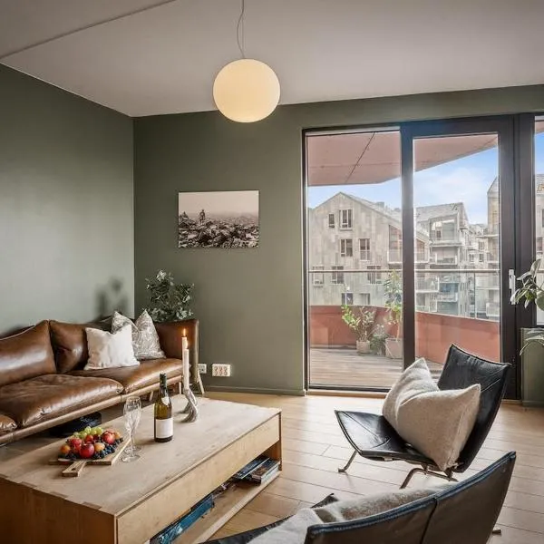 WOW! Fjord View - designer apartment, 2 bedrooms, sleeps 6 people, hotel v Oslu