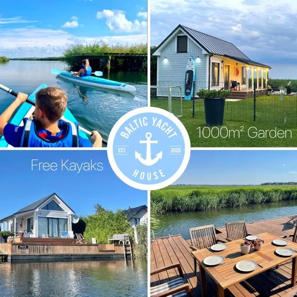 Baltic Waterfront Yacht House - PRIVATE Garden & Watersports Included, Hotel in Świnoujście