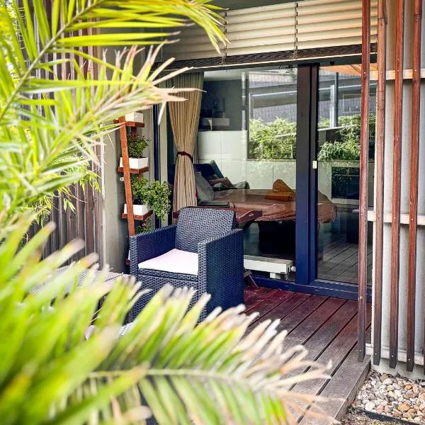 Jezerní apartmán s terasou a saunou v Lakepark Residence, Hotel in Doksy