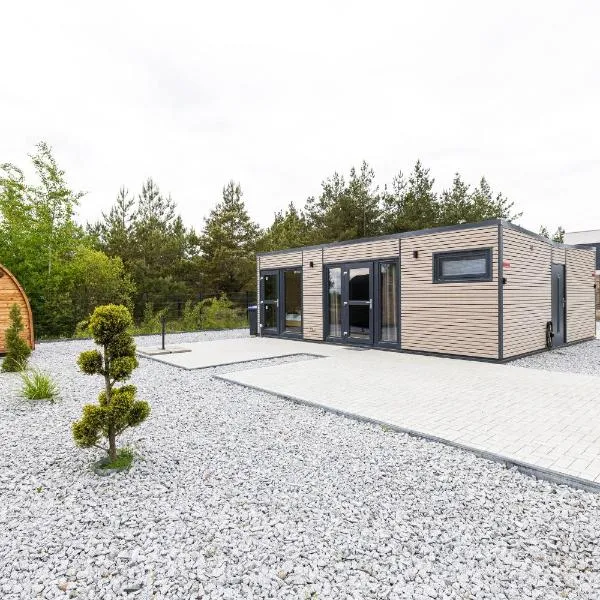 NORA Stays Tiny House mit Seeblick - Sauna - Klima, hotel v destinaci Buschmühle