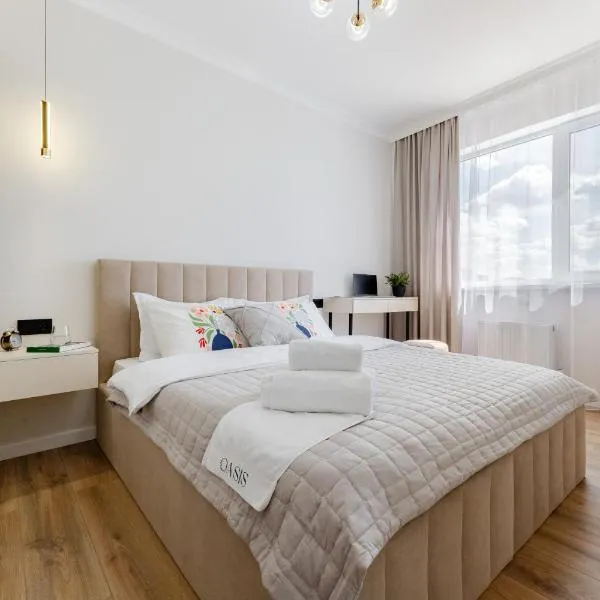 Oasis апартаменты на левом берегу, новый ремонт, отель в городе Астана