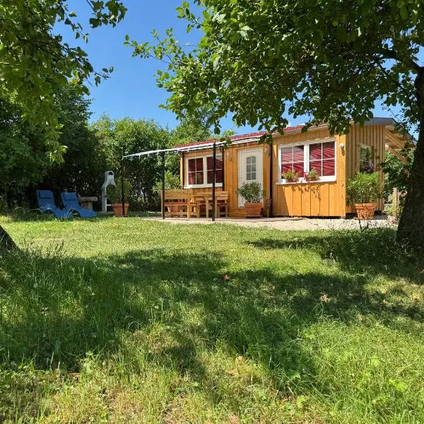 Holzhaus mit Trailer lasse die Seele baumeln, hotel i Wettringen