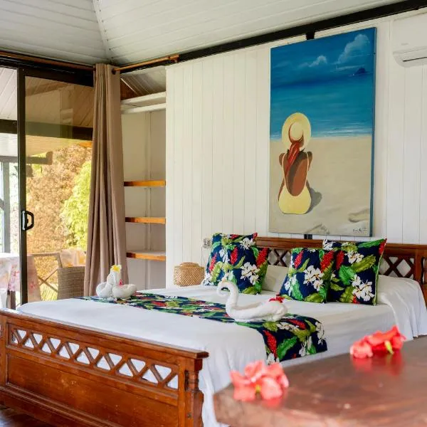 Fare miti access private white sand beach, hôtel à Moorea