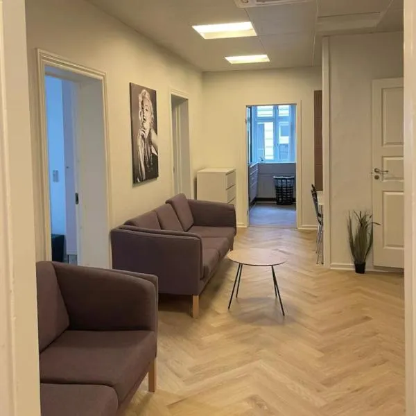 7-bedroom apartment with 2x private parking,位于奥尔堡的酒店