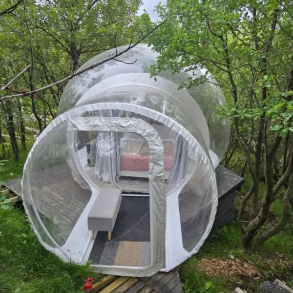 Eyja Mork - Stargazing Igloo with shared Hot Tub, BBQ and kitchen - B3, ξενοδοχείο σε Stora Mork