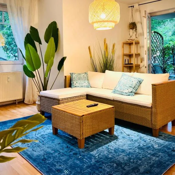 Charmantes Boho-Apartment mit Terrasse - Ruhig & Zentrumsnah, hotel em Dresden