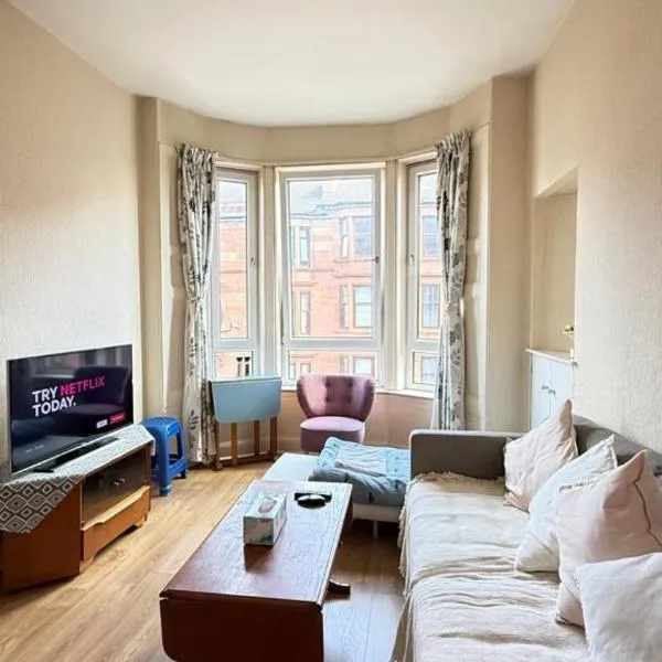 Glasgow One Bedroom Flat close to city centre and all amenities, hotel in Glasgow