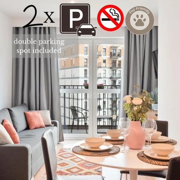 Rakowska Home Double Parking - miejsce dla 2 aut w cenie- double parking spot included, hotel in Warsaw