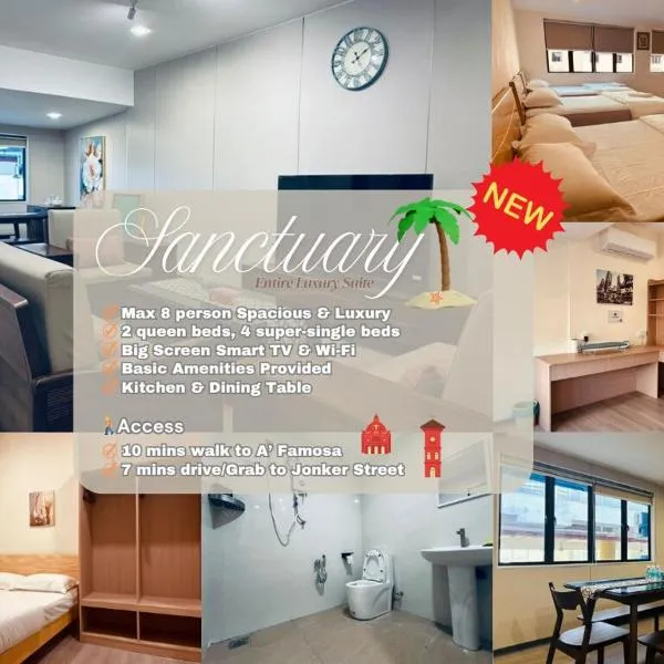 Entire Penthouse in the heart of Melaka, Spacious & Elegant, 4R3B, hotel in Melaka