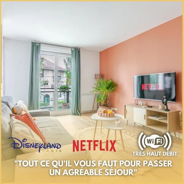 Le Chaleureux - 5 min Disneyland - Parking - Netflix - Wifi, ξενοδοχείο στο Σερί