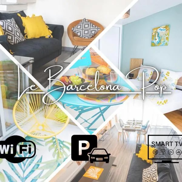 Duplex- T2 Barcelona Pop - Terrasses - Parking - Vue canal, hotel em Toulouse