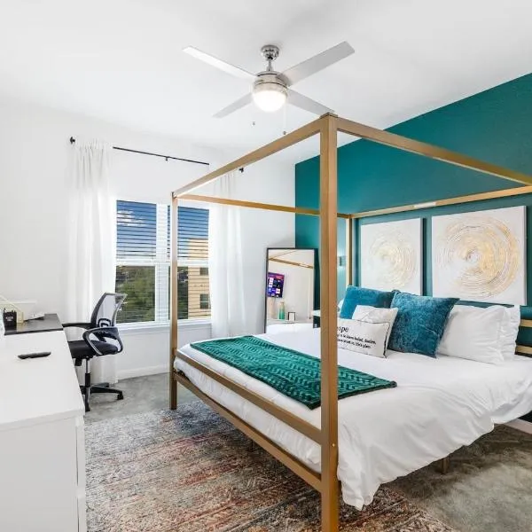 Modern 2br Pet-friendly Wd Pool&gym Utsa, hotel a San Antonio