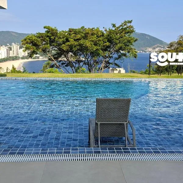 Gold Sunset com vista mar - Icaraí、ニテロイのホテル