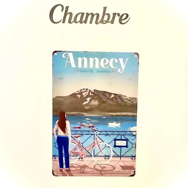 Chambre vue parc chez l'habitant, hotel v Annecy