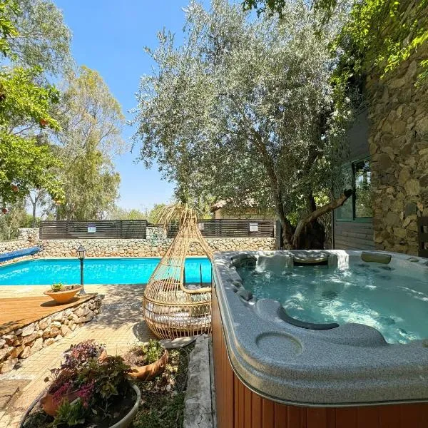 THE HOUSE ROSH PINA - 3BRM WITH POOl, hotel in Rosh Pinna