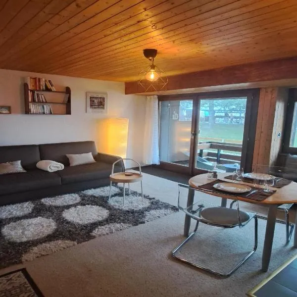 Très joli studio au centre de la station โรงแรมในAnzère