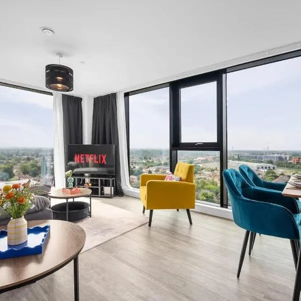 2 Bed Old Trafford Flat Skyline Views, hotel a Manchester