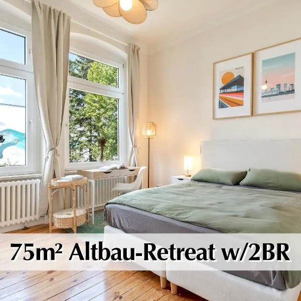 Calm City Escape - 75m2 Central Berlin Altbau-Apartment, 2BR, Smart-TV, Garden, ξενοδοχείο στο Βερολίνο