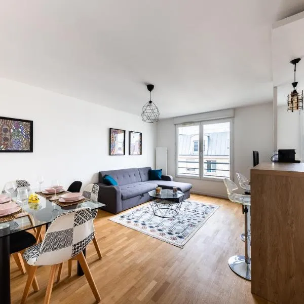Chic&Cosy 1-Bedroom Apart,2 min Metro,10 min Paris, hotel in Villejuif