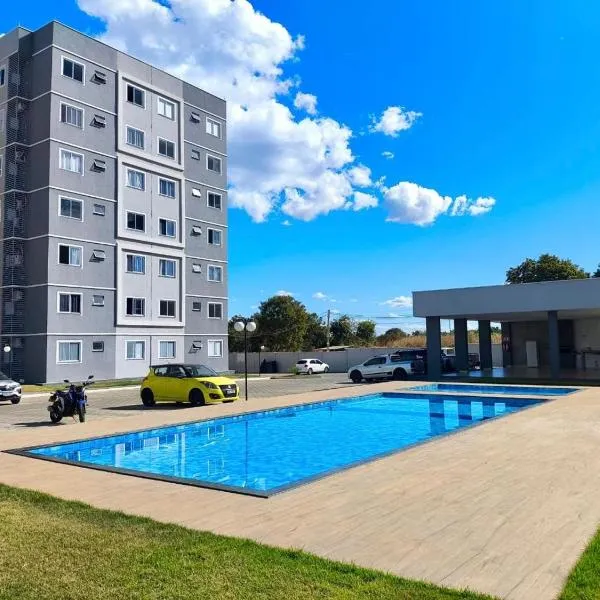 Apartamento de 02 quartos com vista para o lago, hotel en Palmas