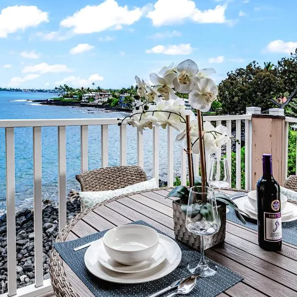 Ocean Echoes: Kona’s Oceanfront Family Oasis, hotel en Kailua-Kona