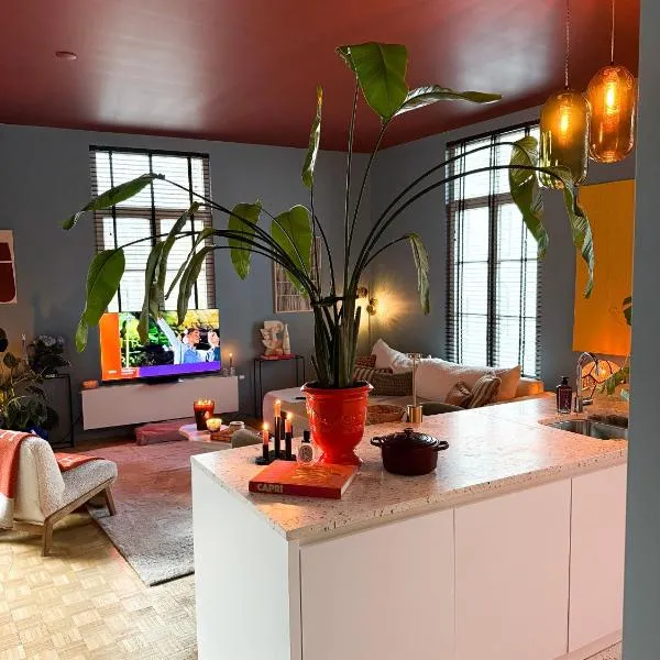 Kleurrijke nieuwe woonst in hartje Antwerpen, hotel i Antwerpen