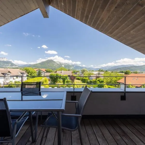 Magnifique attique 6 personnes proche Annecy, hotel en Epagny Metz-Tessy