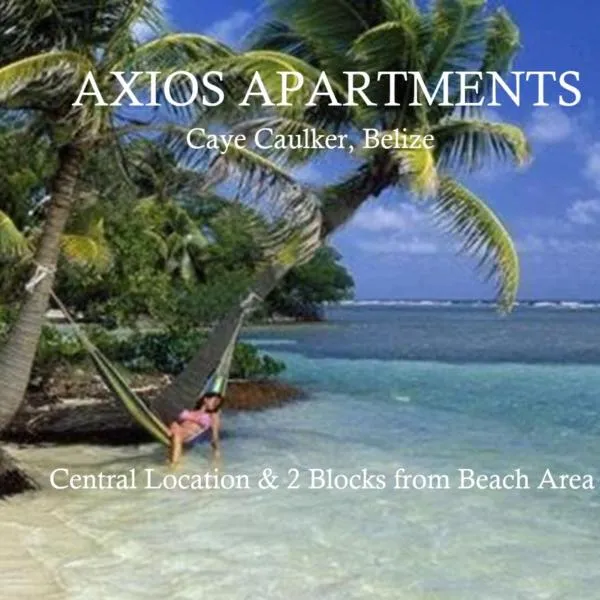Axios Sun Apartments Caye Caulker, hotel em Caye Caulker
