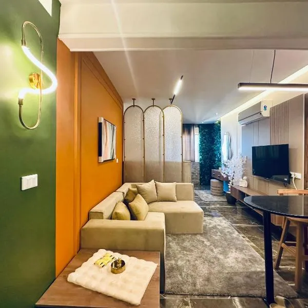 Seychelles stylish studio i905 TenTon Zamalek, hotel en El Cairo