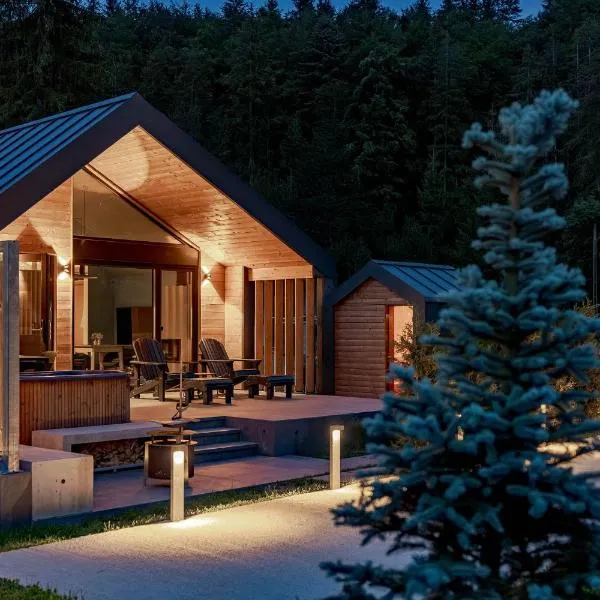 Uphill Spa Chalets, hotell sihtkohas Bran
