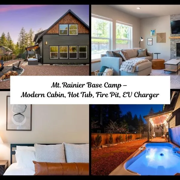 Stylish Rainier Retreat Hot Tub & Stargazing, hotel in Ashford