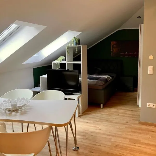 Moderne Dachgeschosswohnung an der Donau, hotel v destinaci Mariaposching