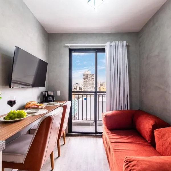 Apto Novo no Centro com Vista - Até 4 Pessoas, hotel in São Paulo