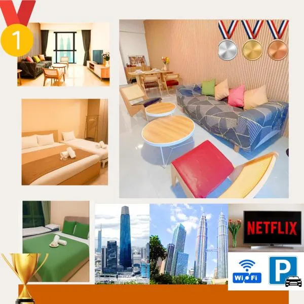 Golden New Nest INN 金巢新旅居!!near THE Exchange TRX & Bukit Bintang & Pavilion & Suria KLCC!!Agile luxury suites, ξενοδοχείο στην Κουάλα Λουμπούρ