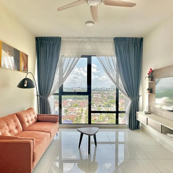 Mid Vally Southkey JB, 2BR, WIFI, 7 mins to CIQ , 5-7pax, hotel en Johor Bahru