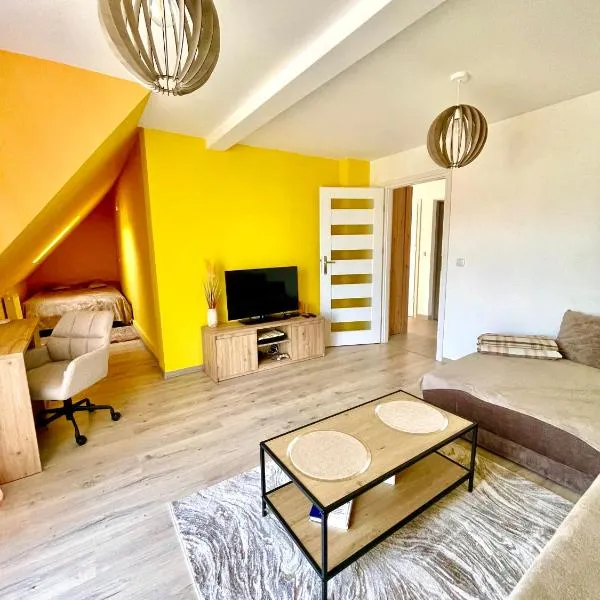 Przytulne Apartamenciki tuż przy Termach i Parku, nieopodal szlak na Turbacz, GPN, KGP – hotel w Porębie Wielkiej