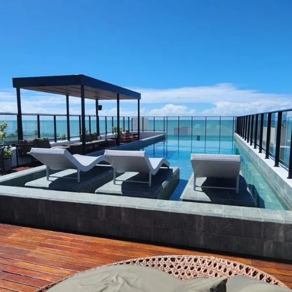 Flat a 50 metros da praia + piscina e área gourmet, hotel in João Pessoa