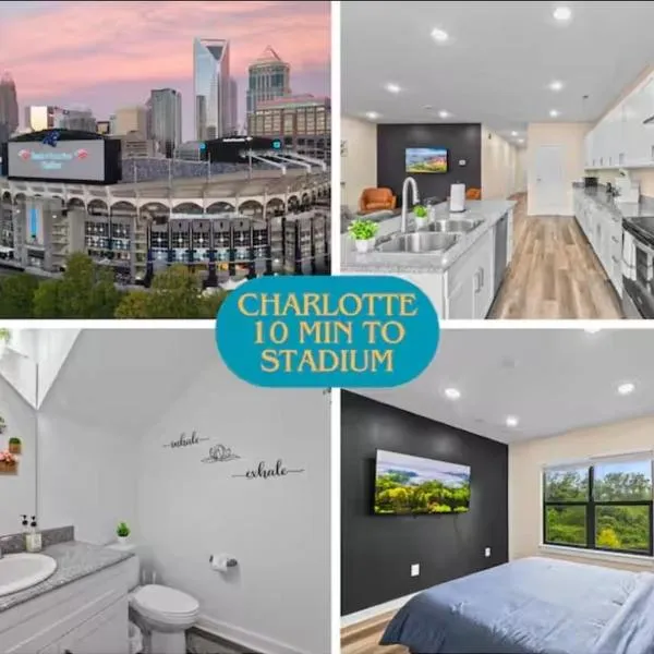 Pet Friendly 3BR House in Charlotte，位于夏洛特的酒店